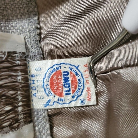 Vintage 70's Weathervane High Rise Lined Gray Pleated Slacks Size 10 - Picture 10 of 10